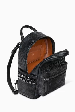 Buy MCM Black Stark Bebe Boo Backpack For Women Online Ounass Bahrain