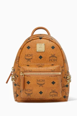 Buy MCM Brown Stark Bebe Boo Backpack For Women Online Ounass Bahrain