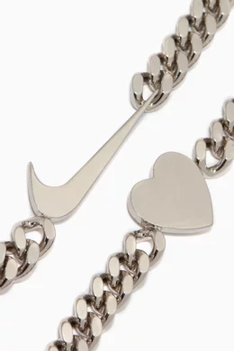 Buy 1017 ALYX 9SM Silver x Nike Hero Chain Necklace For Men Online Ounass Bahrain