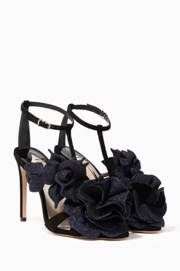 Buy Sophia Webster Black Jumbo Lilico Suede Sandals For Women Online Ounass Bahrain