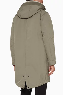 Stone island mid length jacket cheap
