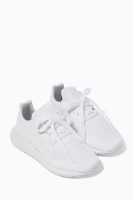 Adidas kids swift run white online