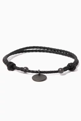 Buy Bottega Veneta Black Intrecciato Nappa Leather Bracelet For Women Online Ounass Bahrain