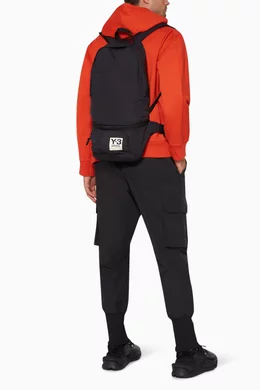 Buy Y 3 Black Nylon Packable Backpack For Men Online Ounass Bahrain