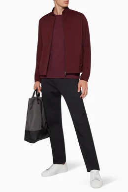 Buy Theory Red Tremont Neoteric Bomber Jacket For Men Online Ounass Bahrain