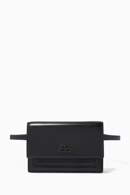 Buy Balenciaga Black Sharp XS Leather Belt Bag For Women Online Ounass Bahrain