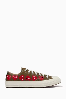 Khaki cdg converse online