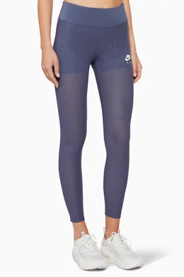 Buy Nike Purple Mesh Running Tights For Women Online Ounass Bahrain