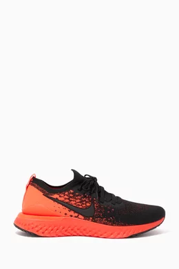 Buy Nike Black Epic React Flyknit 2 Sneakers For Men Online Ounass Bahrain