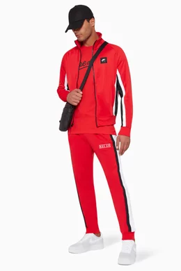 Buy Nike Red Stripe Detail Fleece Track Pants For Men Online Ounass Bahrain