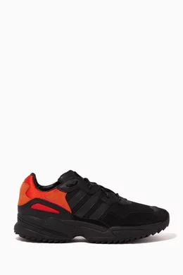 Buy adidas Black Yung 96 Trail Mesh Leather Sneakers For Men Online Ounass Bahrain
