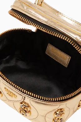 Buy Moschino Gold Dollar Sign Nappa Leather Bag For Women Online Ounass Bahrain