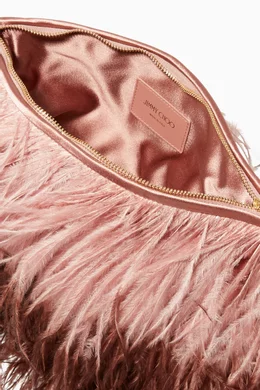 Buy Jimmy Choo Neutral Callie Degrade Ostrich Feather Clutch Bag For Women Online Ounass Bahrain