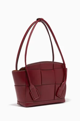 Buy Bottega Veneta Burgundy Arco 33 Leather Bag For Women Online Ounass Bahrain