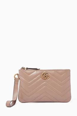 Buy Gucci Neutral GG Marmont Matelasse Wrist Wallet For Women Online Ounass Bahrain