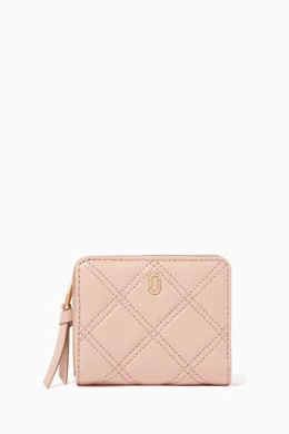 Buy Marc Jacobs Neutral Mini Quilted Softshot Compact Wallet For Women Online Ounass Bahrain