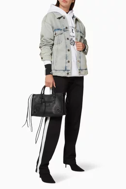 Buy Balenciaga Black Small Classic City Crocodile Embossed Bag For Women Online Ounass Bahrain