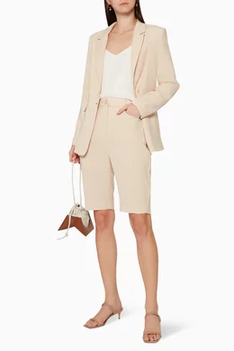 Buy Ministry Of Style Neutral Magnolia Blazer For Women Online Ounass Bahrain