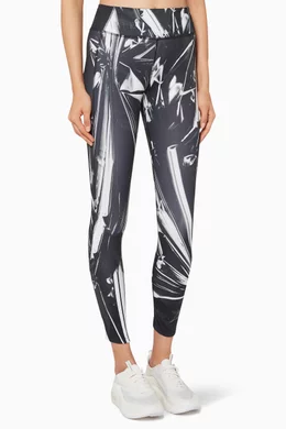 Buy Nike White Printed Epic Lux Running Tights For Women Online Ounass Bahrain