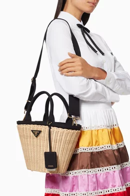 Prada midollino bag deals