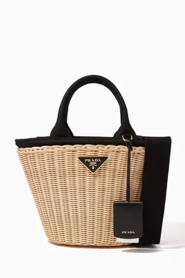 Prada midollino wicker bag shop