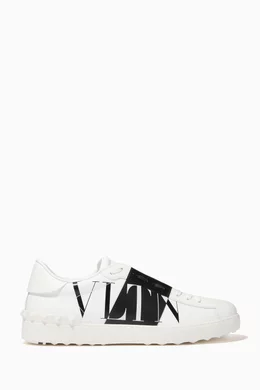 Buy Valentino Garavani White Valentino Garavani VLTN STAR Leather Sneakers For Men Online Ounass Bahrain