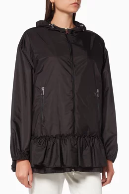 Buy Moncler Black Sarcelle Peplum Jacket For Women Online Ounass Bahrain