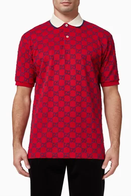 Red gucci polo store