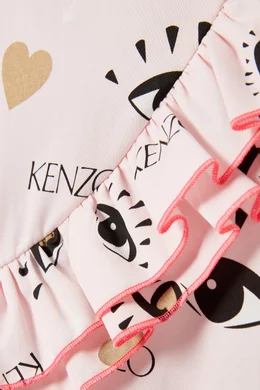 Buy KENZO KIDS Pink Kenzo Party Multi Eye Dress For Girls Online Ounass Bahrain
