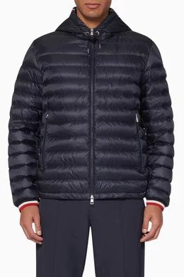 Buy Moncler Blue Giroux Hooded Down Jacket For Men Online Ounass Bahrain