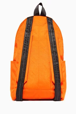 Buy Off White Orange Logo Print Canvas Backpack For Men Online Ounass Bahrain