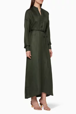 Buy BONDI BORN Green Tunic Maxi Dress For Women Online | Ounass Bahrain