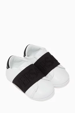 Versace nappa leather sneaker top
