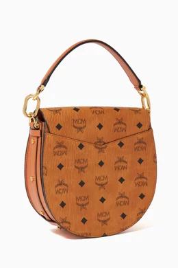 Buy MCM Brown Patricia Shoulder Bag in Visetos For Women Online Ounass Bahrain