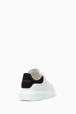 Buy Alexander McQueen White Oversized Leather Sneakers For Women Online Ounass Bahrain