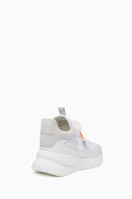 Buy Alexander McQueen White Oversized Runner Sneakers For Men Online Ounass Bahrain