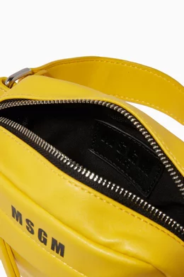 Buy MSGM Yellow Eco Leather Belt Bag For Girls Online Ounass Bahrain
