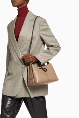 Buy Wandler Grey Mini Ava Tote Bag in Leather For Women Online Ounass Bahrain