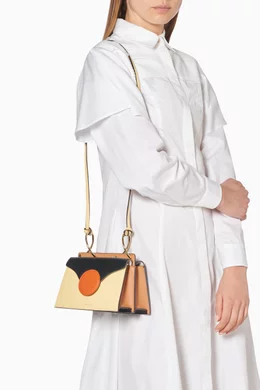 Buy Danse Lente Yellow Mini Phoebe Leather Bag For Women Online Ounass Bahrain