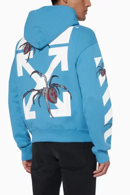 Off white blue spider hoodie outlet