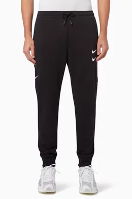 Nike sportswear swoosh french terry trousers best sale