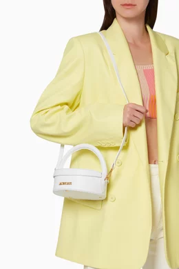 Buy Jacquemus White La Boite a Gateaux Leather Bag For Women Online Ounass Bahrain