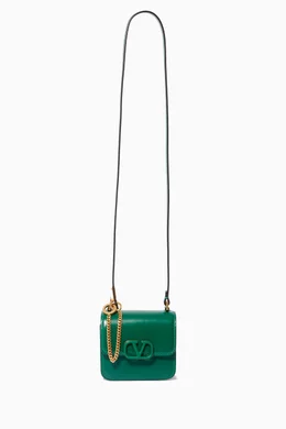Micro vsling shiny calfskin shoulder bag sale