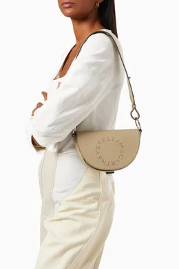 Buy Stella McCartney Neutral Mini Marlee Logo Bag in Eco Alter Nappa For Women Online Ounass Bahrain