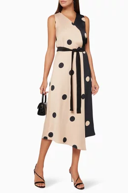 Buy Marella Pink Elfo Polka Dot Dress For Women Online Ounass Bahrain