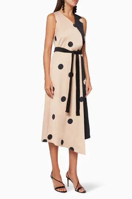 Buy Marella Pink Elfo Polka Dot Dress For Women Online Ounass Bahrain