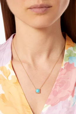 Buy David Yurman Yellow Petite Chatelaine® Turquoise Pavé Bezel