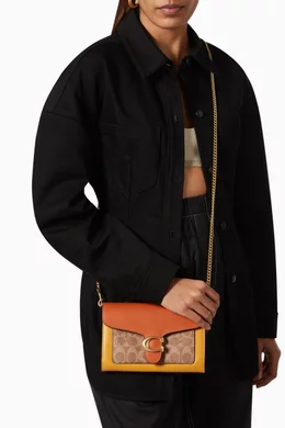Buy Coach Multicolour Tabby Chain Clutch in Colorblock Signature Canvas For Women Online Ounass Bahrain