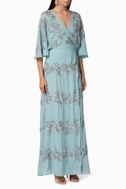 Kimono sleeve embellished dress cheap