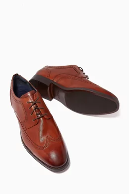 Buy Cole Haan Brown Jefferson Grand 2.0 Wingtip Oxford Shoes For Men Online Ounass Bahrain